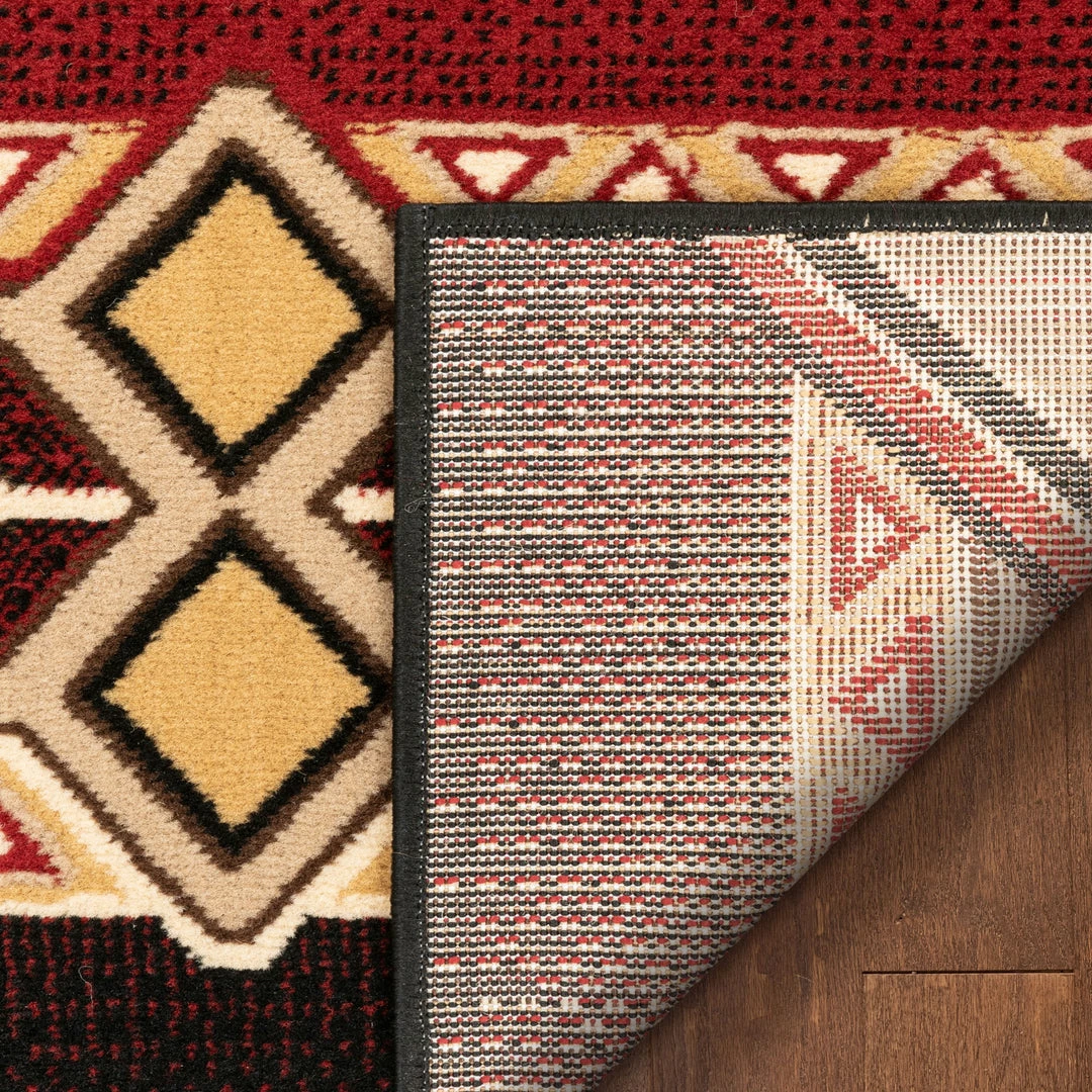 Well Woven Global Dakota Tribal Aztec Southwestern Red Rug 7 Well Woven Global Dakota Tribal Aztec Southwestern Red Rug