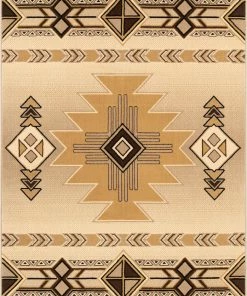 Well Woven Dakota Tribal Aztec Southwestern Ivory Rug Global