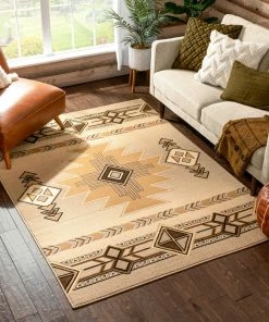 Well Woven Dakota Tribal Aztec Southwestern Ivory Rug Global