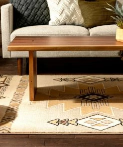 Well Woven Dakota Tribal Aztec Southwestern Ivory Rug Global