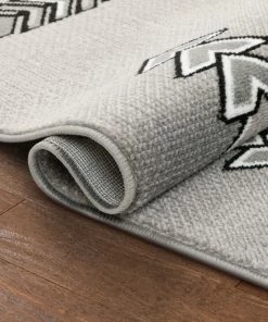 Well Woven Global Dakota Tribal Aztec Southwestern Grey Rug