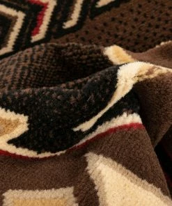 Well Woven Dakota Tribal Aztec Southwestern Brown Rug