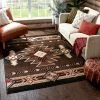 Well Woven Dakota Tribal Aztec Southwestern Brown Rug