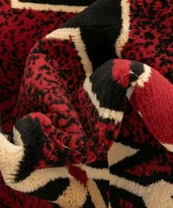 Well Woven Global Cheyenne Tribal Geometric Medallion Red Rug