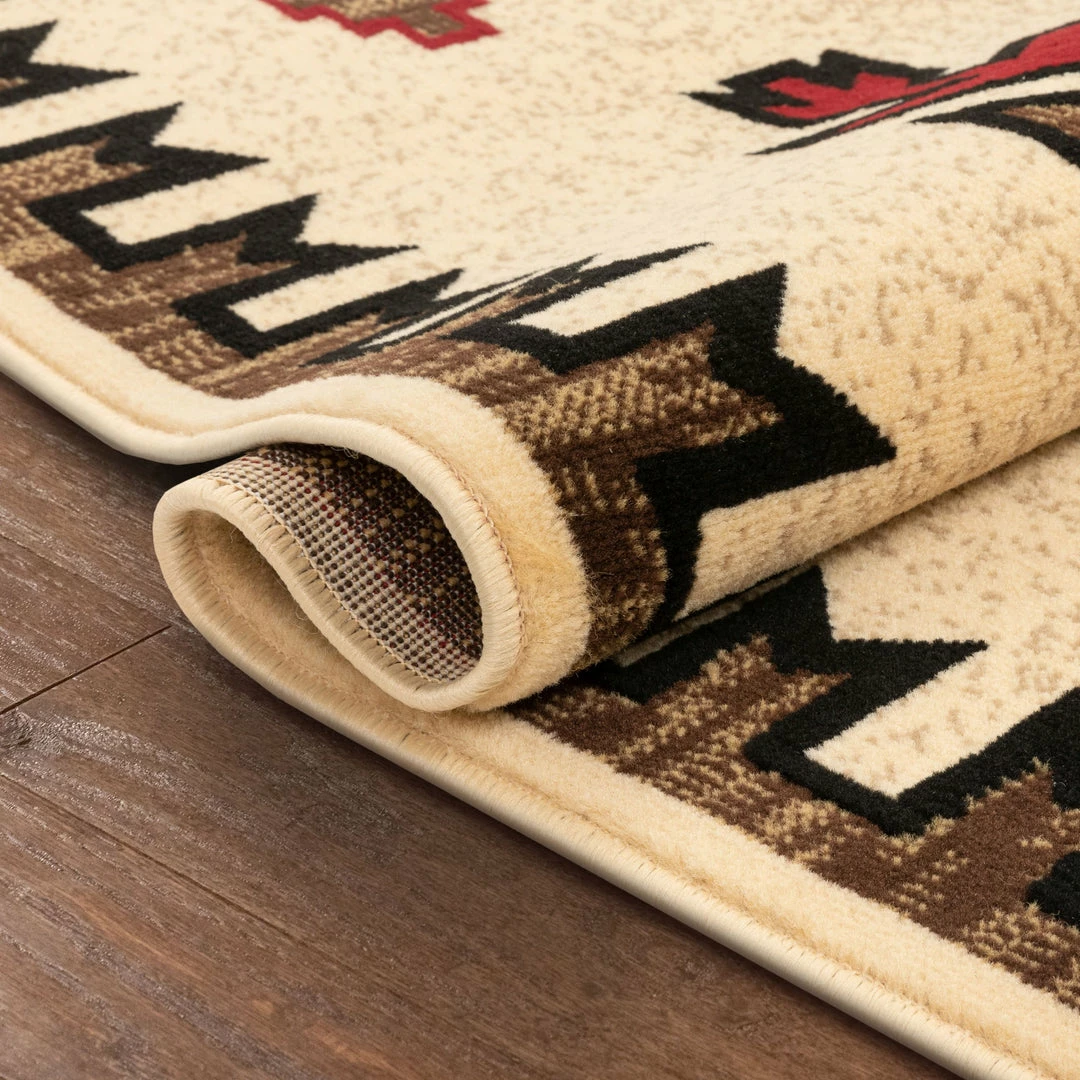 Well Woven Global Cheyenne Tribal Geometric Medallion Ivory Rug 4 Well Woven Global Cheyenne Tribal Geometric Medallion Ivory Rug