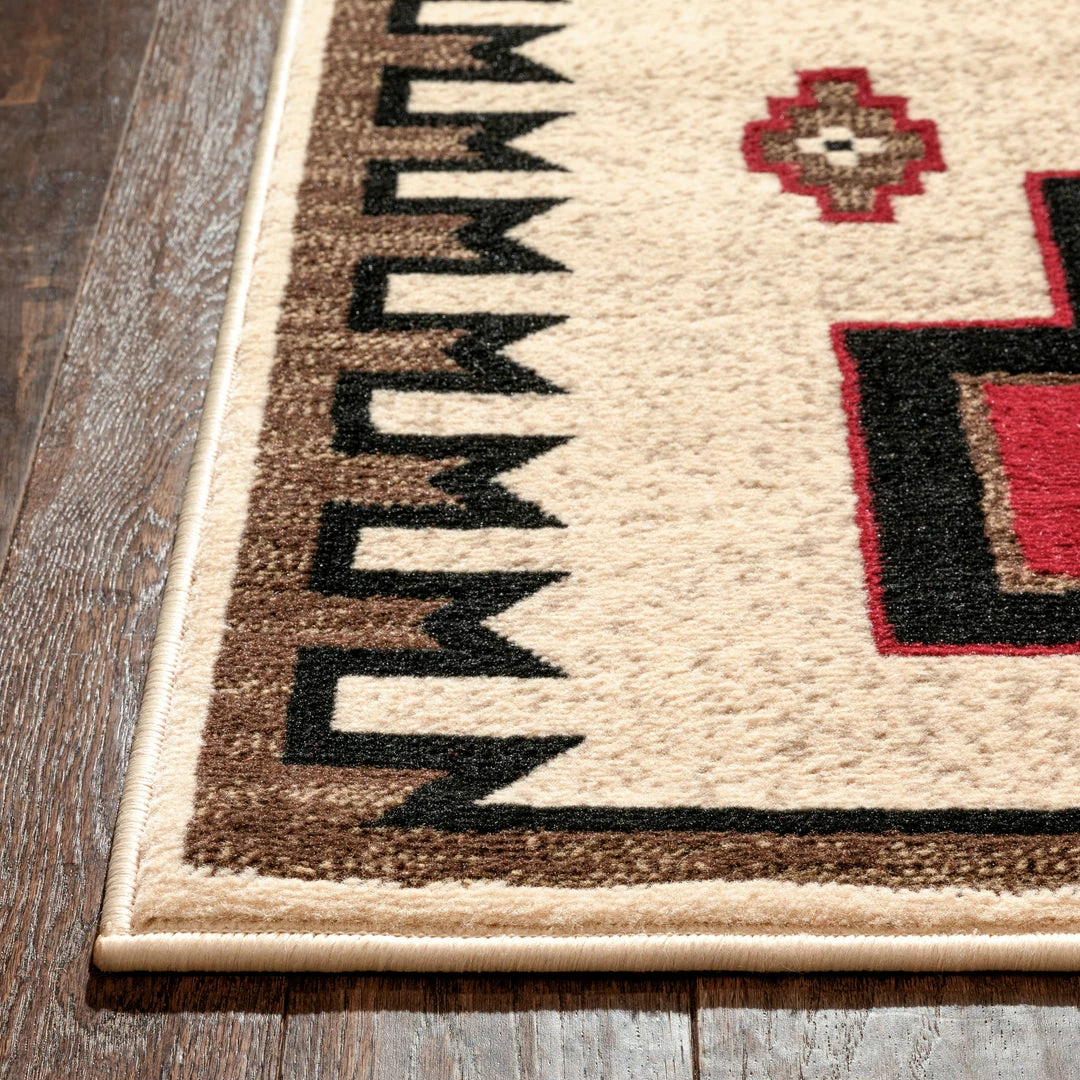 Well Woven Global Cheyenne Tribal Geometric Medallion Ivory Rug 8 Well Woven Global Cheyenne Tribal Geometric Medallion Ivory Rug