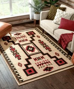 Well Woven Global Cheyenne Tribal Geometric Medallion Ivory Rug 14 Well Woven Global Cheyenne Tribal Geometric Medallion Ivory Rug