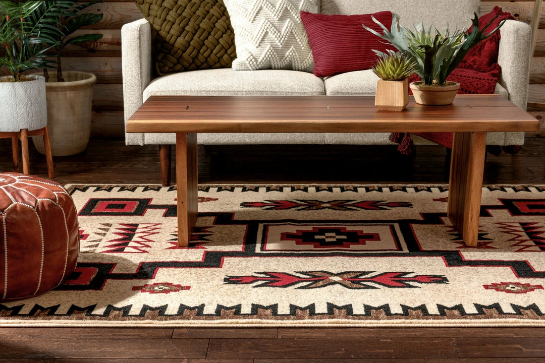 Well Woven Global Cheyenne Tribal Geometric Medallion Ivory Rug 9 Well Woven Global Cheyenne Tribal Geometric Medallion Ivory Rug