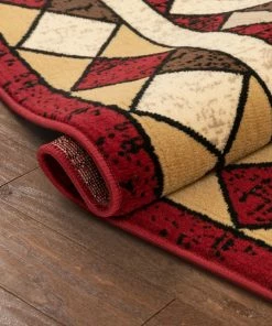 Well Woven Enola Tribal Geometric Trellis Red Rug Global