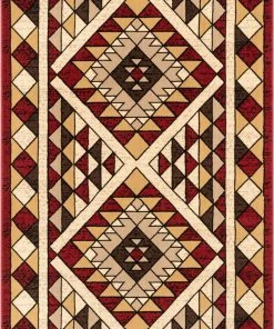 Well Woven Enola Tribal Geometric Trellis Red Rug Global