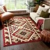 Well Woven Enola Tribal Geometric Trellis Red Rug Global