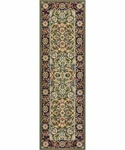 Well Woven Tabriz Traditional Green Rug