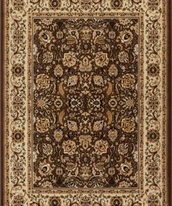 Well Woven Tabriz Brown Traditional Rug