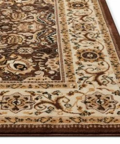 Well Woven Tabriz Brown Traditional Rug