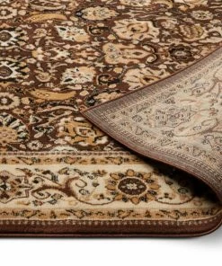 Well Woven Tabriz Brown Traditional Rug