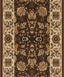 Well Woven Tabriz Brown Traditional Rug