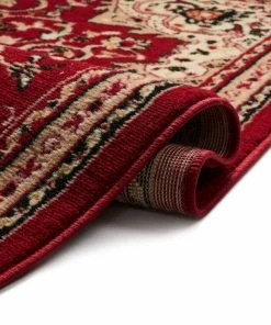 Well Woven Isfahan Red Traditional Rug
