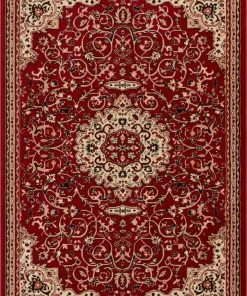 Well Woven Isfahan Red Traditional Rug