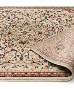 Well Woven Oriental & Persian Isfahan Traditional Ivory Rug