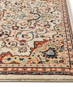 Well Woven Oriental & Persian Isfahan Traditional Ivory Rug