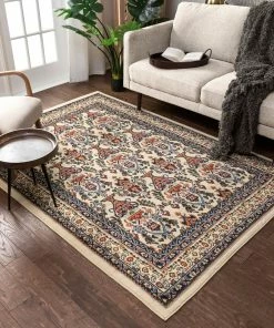Well Woven 3'x5' Shiraz Ivory Traditional Rug 10 Well Woven 3'x5' Shiraz Ivory Traditional Rug