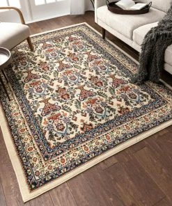 Well Woven 3'x5' Shiraz Ivory Traditional Rug