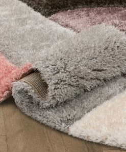 Well Woven Meraki Modern Geometric Shag Lavender Blush 3D Textured Thick & Soft Shag Rug 12 Well Woven Meraki Modern Geometric Shag Lavender Blush 3D Textured Thick & Soft Shag Rug