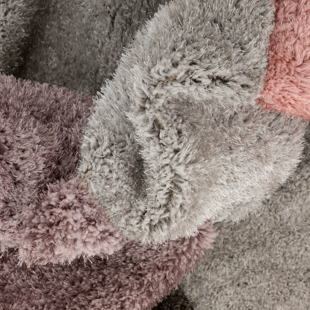 Well Woven Meraki Modern Geometric Shag Lavender Blush 3D Textured Thick & Soft Shag Rug 3 Well Woven Meraki Modern Geometric Shag Lavender Blush 3D Textured Thick & Soft Shag Rug