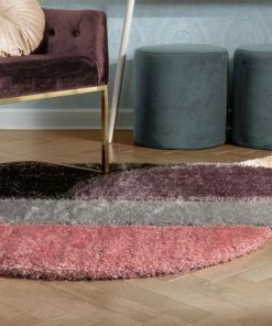 Well Woven Meraki Modern Geometric Shag Lavender Blush 3D Textured Thick & Soft Shag Rug 15 Well Woven Meraki Modern Geometric Shag Lavender Blush 3D Textured Thick & Soft Shag Rug