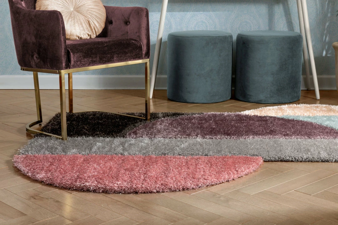 Well Woven Meraki Modern Geometric Shag Lavender Blush 3D Textured Thick & Soft Shag Rug 7 Well Woven Meraki Modern Geometric Shag Lavender Blush 3D Textured Thick & Soft Shag Rug