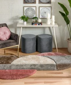 Well Woven Meraki Modern Geometric Shag Blush Grey 3D Textured Thick & Soft Shag Rug 12 Well Woven Meraki Modern Geometric Shag Blush Grey 3D Textured Thick & Soft Shag Rug