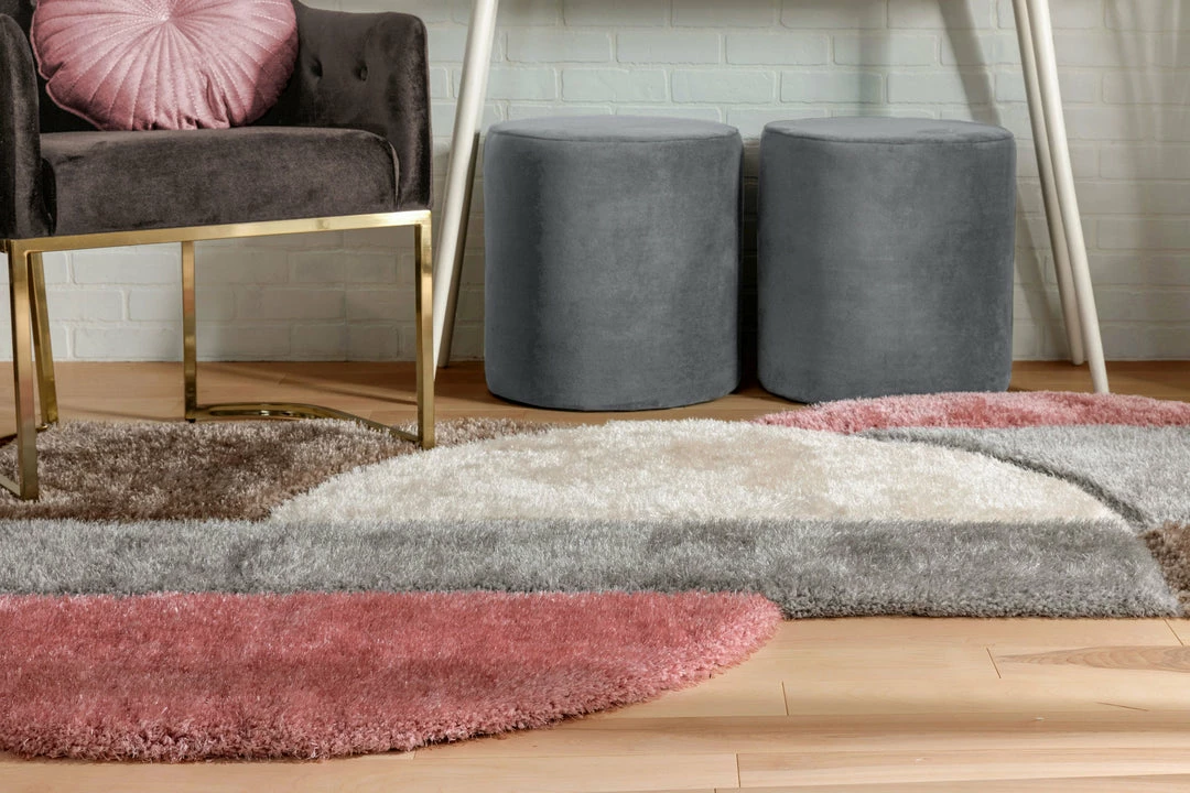 Well Woven Meraki Modern Geometric Shag Blush Grey 3D Textured Thick & Soft Shag Rug 7 Well Woven Meraki Modern Geometric Shag Blush Grey 3D Textured Thick & Soft Shag Rug