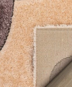 Well Woven Nahla Modern Geometric Shag Lavender Light Blue 3D Textured Thick & Soft Shag Rug