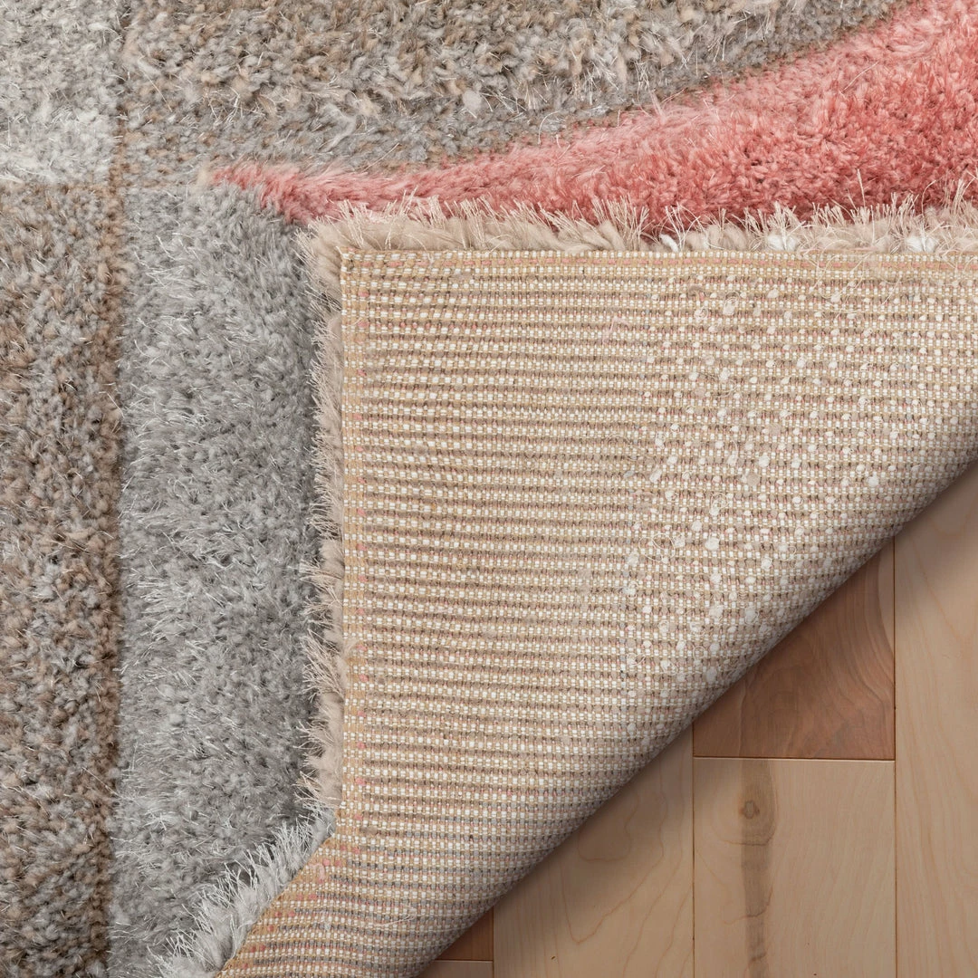Well Woven Nahla Modern Geometric Shag Blush Grey 3D Textured Thick & Soft Shag Rug 4 Well Woven Nahla Modern Geometric Shag Blush Grey 3D Textured Thick & Soft Shag Rug
