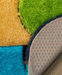 Well Woven Zuma Modern Geometric Shag Multi 3D Textured Thick & Soft Shag Rug