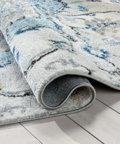 Well Woven Taura Bohemian Oriental Perisan Light Blue Rug