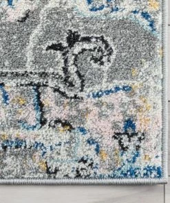 Well Woven Taura Bohemian Oriental Perisan Light Blue Rug