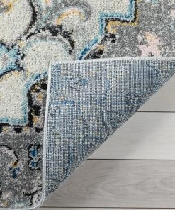 Well Woven Taura Bohemian Oriental Perisan Light Blue Rug