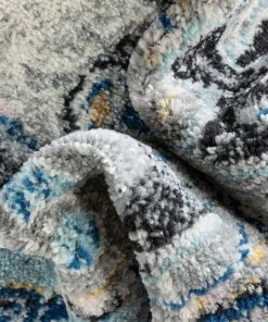 Well Woven Taura Bohemian Oriental Perisan Light Blue Rug