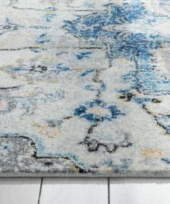 Well Woven Taura Bohemian Oriental Perisan Light Blue Rug