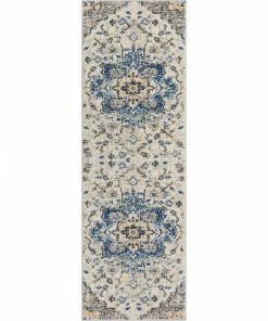 Well Woven Taura Bohemian Oriental Perisan Light Blue Rug