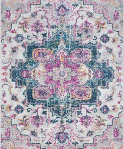 Well Woven Taura Bohemian Oriental Perisan Fuchsia Rug