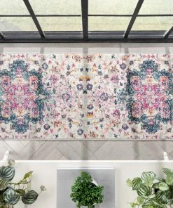 Well Woven Taura Bohemian Oriental Perisan Fuchsia Rug