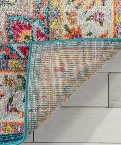 Well Woven Global Payson Bohemian Oriental Perisan Teal Rug