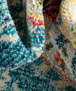 Well Woven Global Payson Bohemian Oriental Perisan Teal Rug