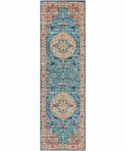 Well Woven Global Payson Bohemian Oriental Perisan Teal Rug
