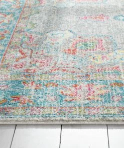 Well Woven Payson Bohemian Oriental Perisan Grey Teal Rug