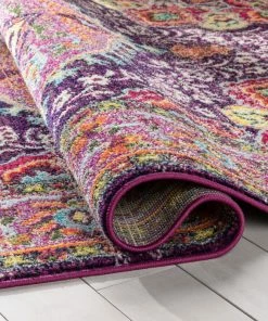 Well Woven Payson Bohemian Oriental Perisan Purple Rug Global