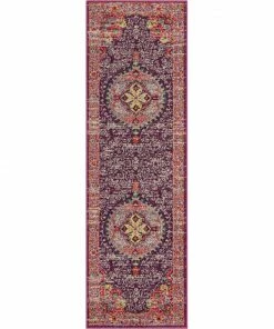Well Woven Payson Bohemian Oriental Perisan Purple Rug Global