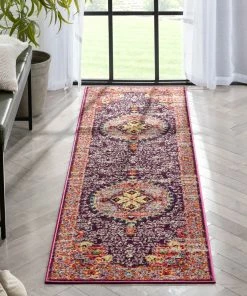 Well Woven Payson Bohemian Oriental Perisan Purple Rug Global